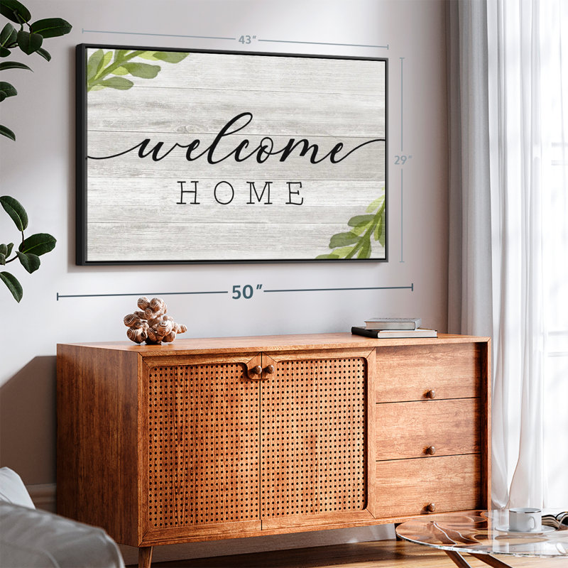 " Rustic Welcome Home ", 29" H x 43" W