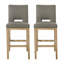 Tabouret de comptoir, ensemble de 2, tissu-236995832-236995839