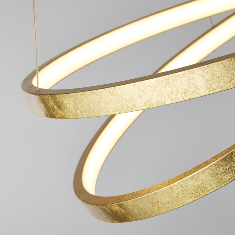 Urbanna 1 - Light Gold LED Geometric Pendant