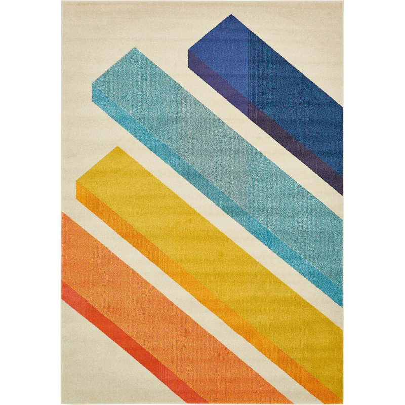 Tapis beige Burtrum, Rectangle 7 pi x 10 pi