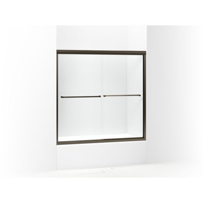 Finesse - W x 58.06'' H Bypass Door Frameless Shower Door with