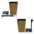 2-Pack Smart Self-Watering Square Planter For Indoor And Outdoor - Hand Woven Wicker-676714233