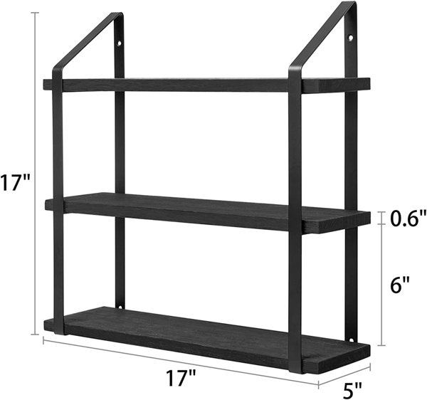 17 Stories 3 Piece Solid Wood Tiered Shelf with Adjustable Shelves &  Reviews