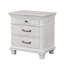 Transitional Style 1Pc Nightstand Metal Handles Dental