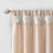 Twist Tab Lined Window Curtain Panel Blush 50X120"