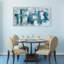 Peinture abstraite sur toile tendue