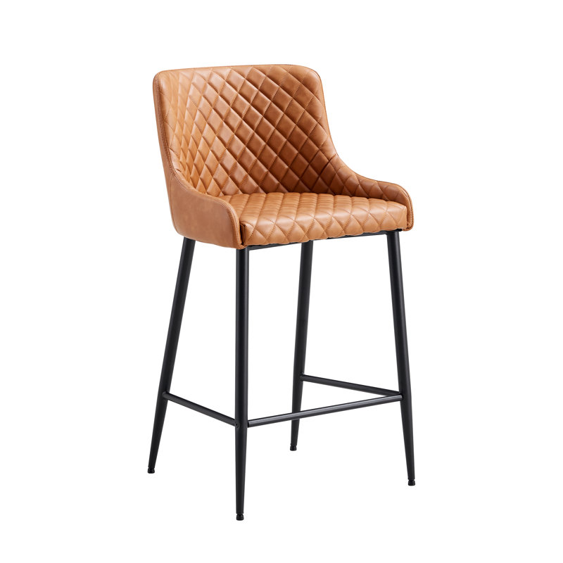 Tabouret de comptoir 26 po Mazzie, Brun clair