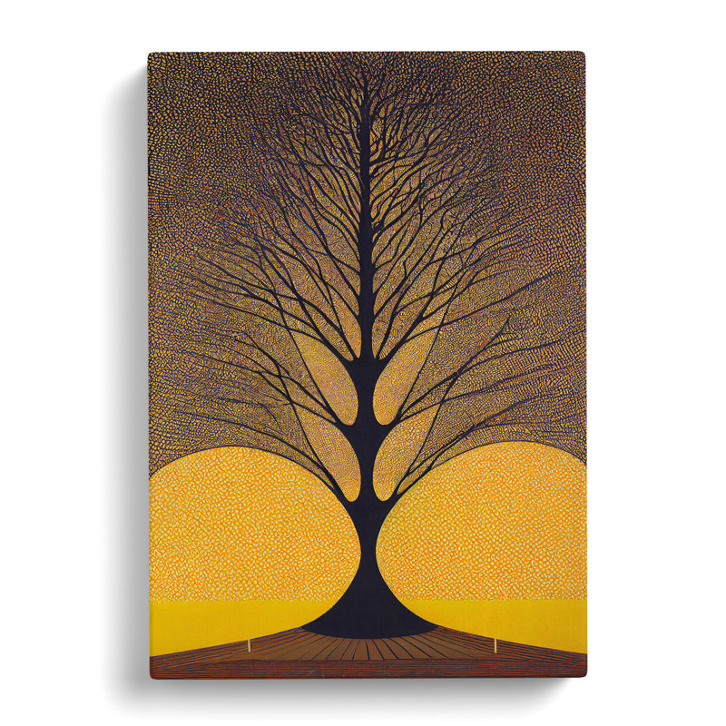 Antique Tree Art No.1 - Wrapped Canvas, 50cm H x 35cm W x 3cm D