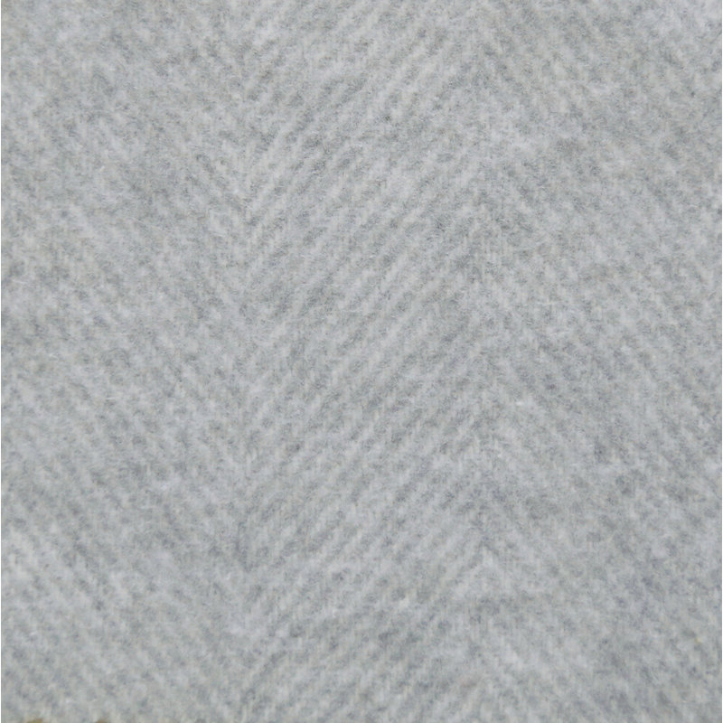 Italian Herringbone Throw, Light Gray