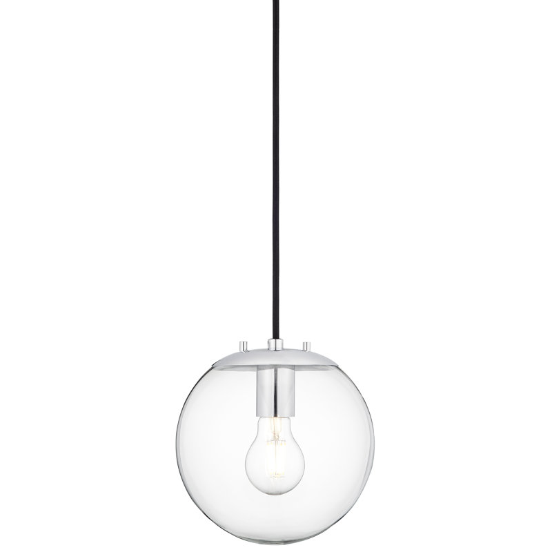 Casiyah 1 - Light Single Pendant, Polished Chrome, Clear