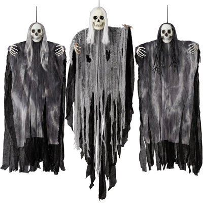 3 pièces d'Halloween suspendus fantômes