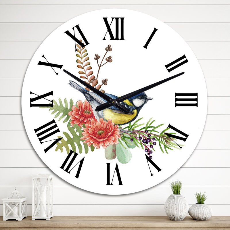 Horloge murale bleue, Médium