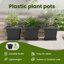  Square Flower Pot 6 Pcs Plastic-354333272-354333277