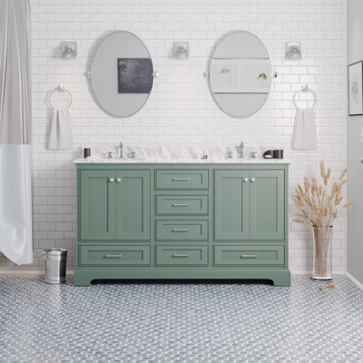 Larosa 60'' Double Bathroom Vanity with Top