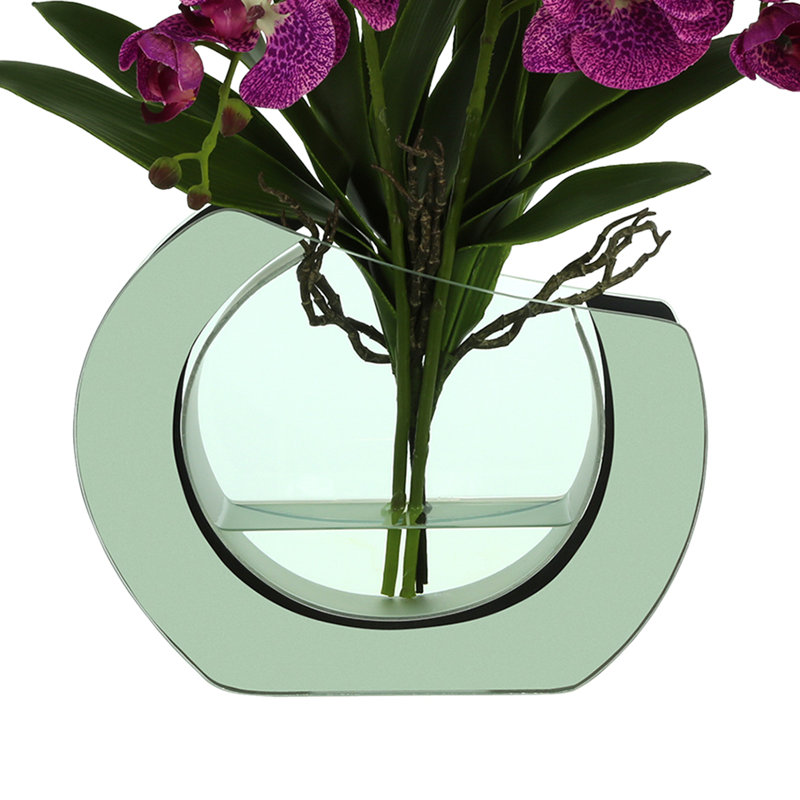 Orchid Floral Arrangement in Vase, Purple