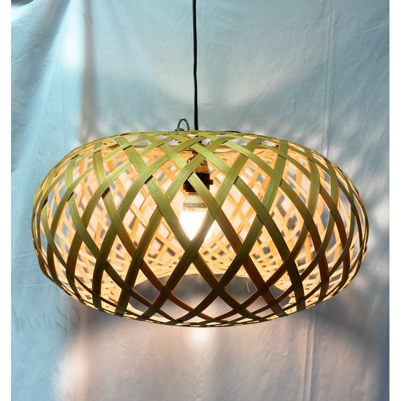 Plug In Hanging Bamboo Pendant