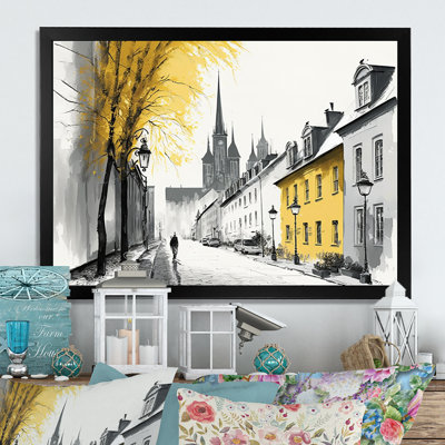 Vieux paysage urbain du Québec I - reproduction sur toile