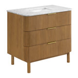 Kensington 36" Bathroom Vanity In Reeded Birch