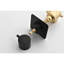 Robinet de douche en métal noir mat 3/4 po - Laiton, volume réglable, forme