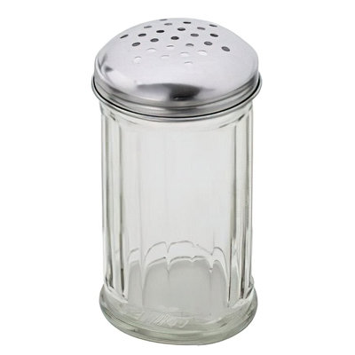 Cheese Shaker 12 Oz Glass With Perforated Top