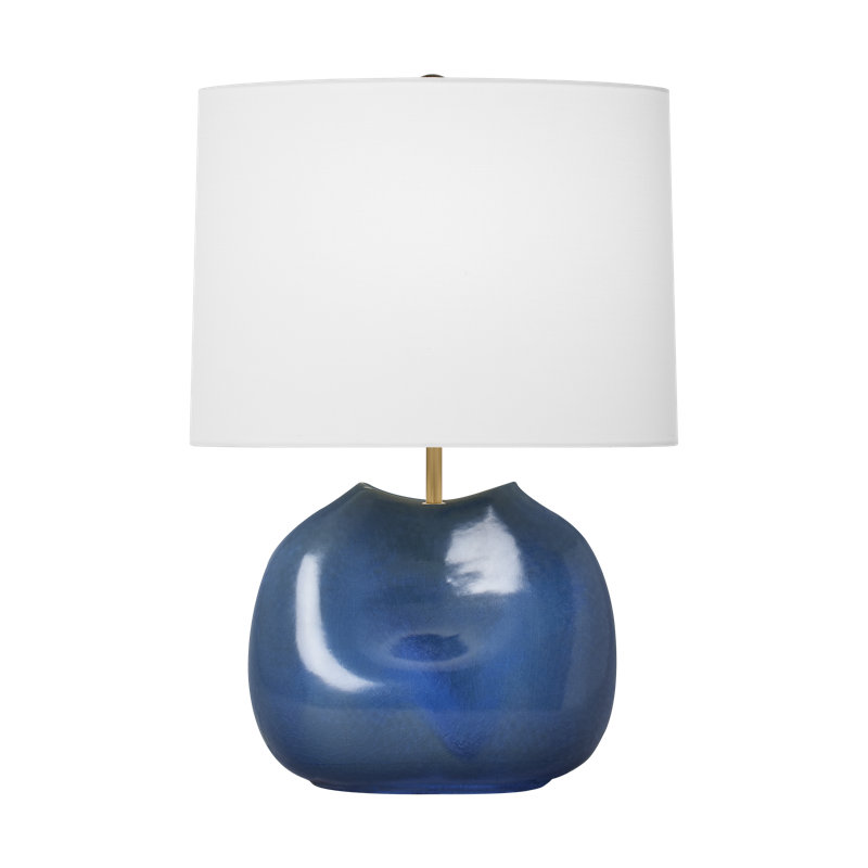 Norton Ceramic Table Lamp, Blue