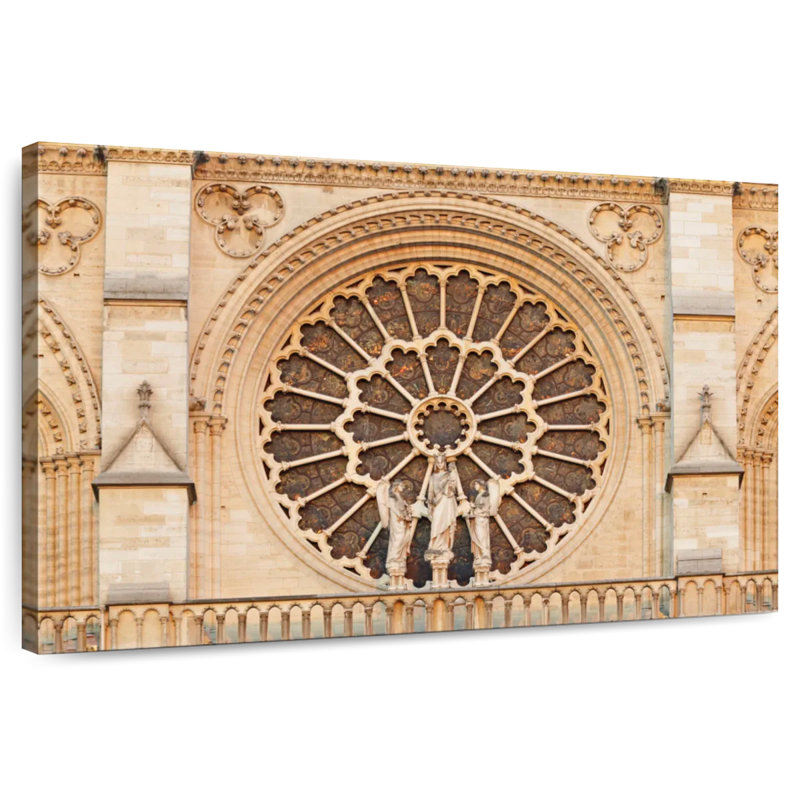 Rosace Notre Dame, H 34 po x l 51 po