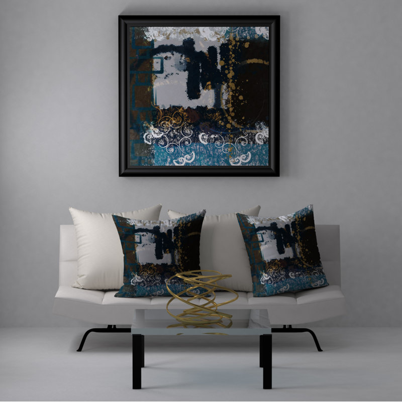 Housse de coussin carrée et bourre opulent, 20 po x 20 po