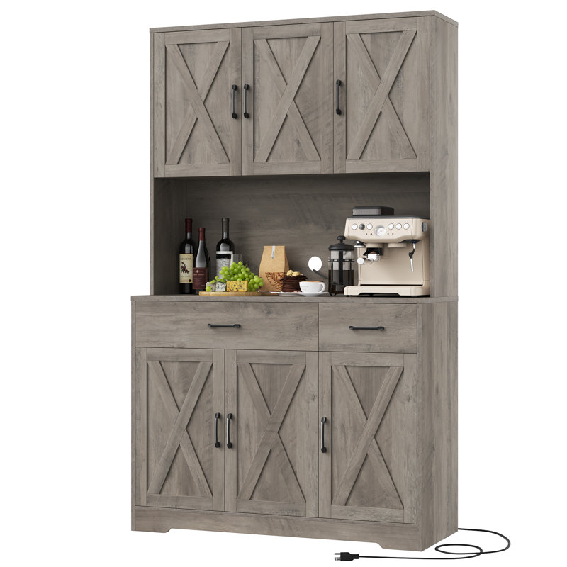 Armoire de cuisine 71 "H, Gris
