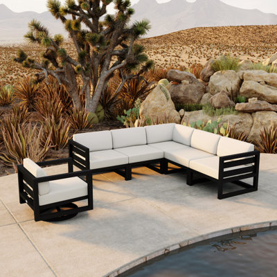 Rugiatu 6 Piece Sectional Set With Swivel