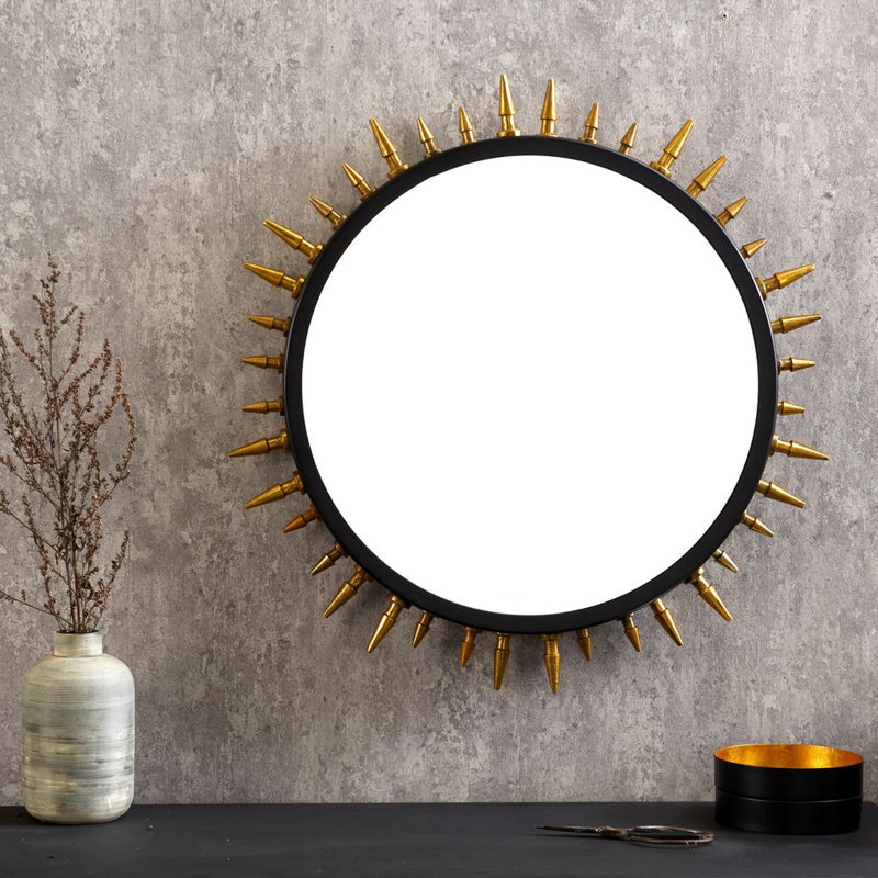 Pawlonka Aluminium Circle Wall Mirror