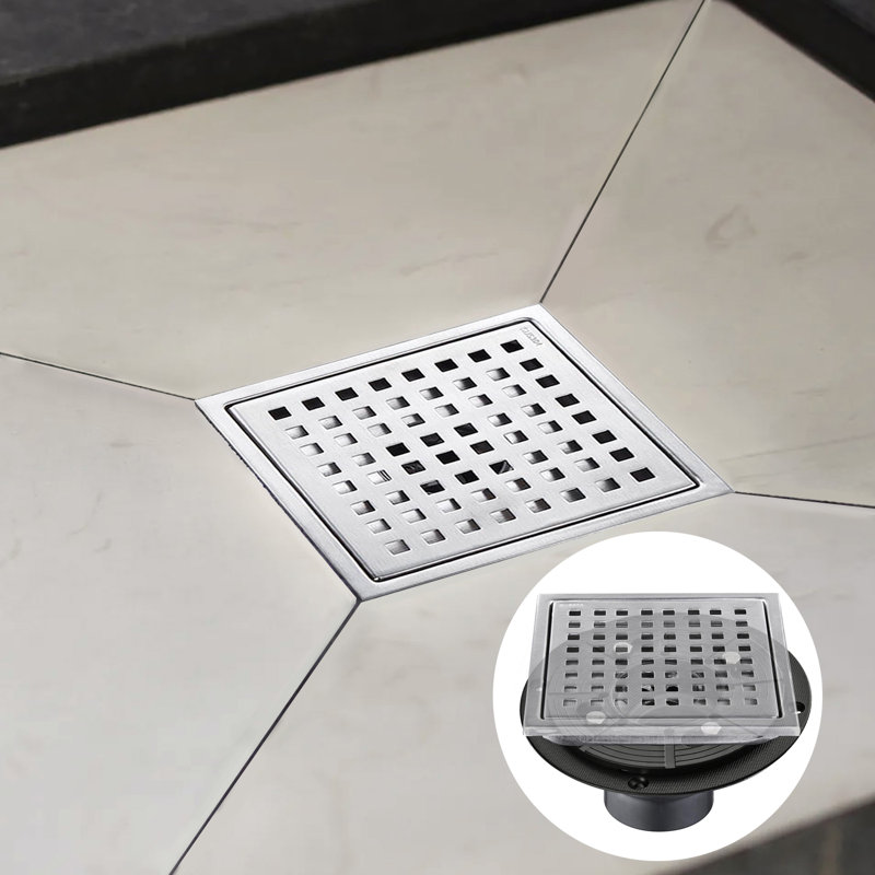 ABS Shower Drain Base Flange For Linear And Square Shower Drains