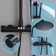 43"H Height Adjustable Solid Brass 3-Functions Wall Mounted Outdoor Showers Exposed Complete Shower System
