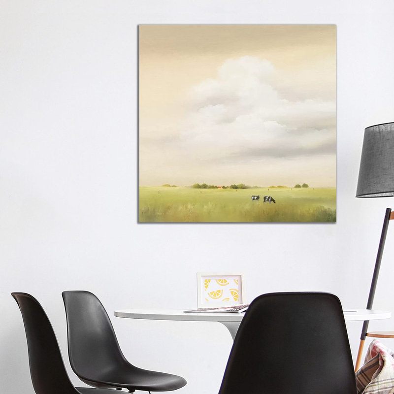 Cows I by Hans Paus - Wrapped Canvas Painting, 93.98 cm H x 93.98 cm W x 3.175 cm D