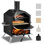 Four à pizza d'extérieur, four à pizza au bois autoportant avec deux zones de cuisson