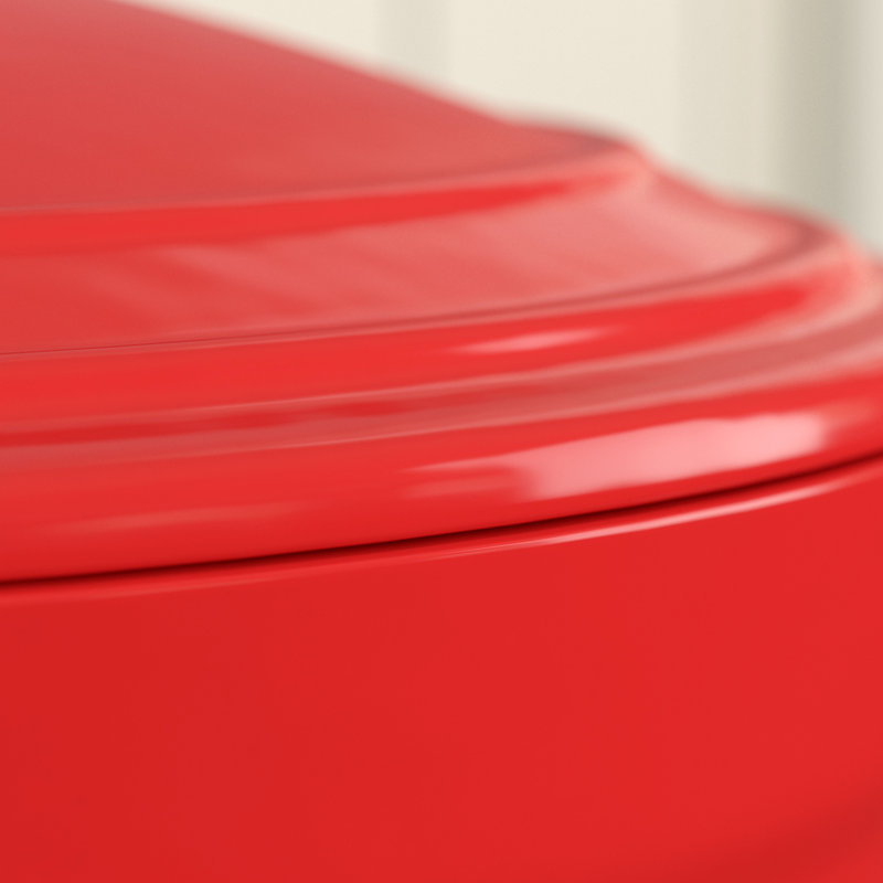 Prep & Savour Maniteau 3 qt. Non-Stick Enameled Cast Iron Round Dutch Oven with Lid, Red