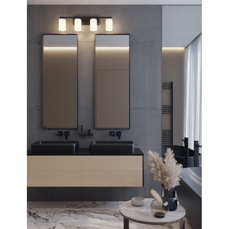 Meuble-lavabo 31 po Emzie, Noir