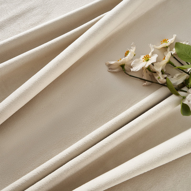 Aikens Blackout Rod Pocket and Back Tab Curtain Panel, Beige, 52" W x 96" L
