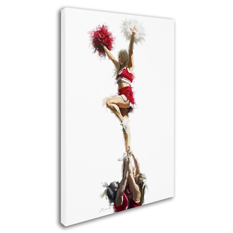 Armand «Cheerleaders», reproduction sur toile, H 19 po x l 12 po x P 2 po
