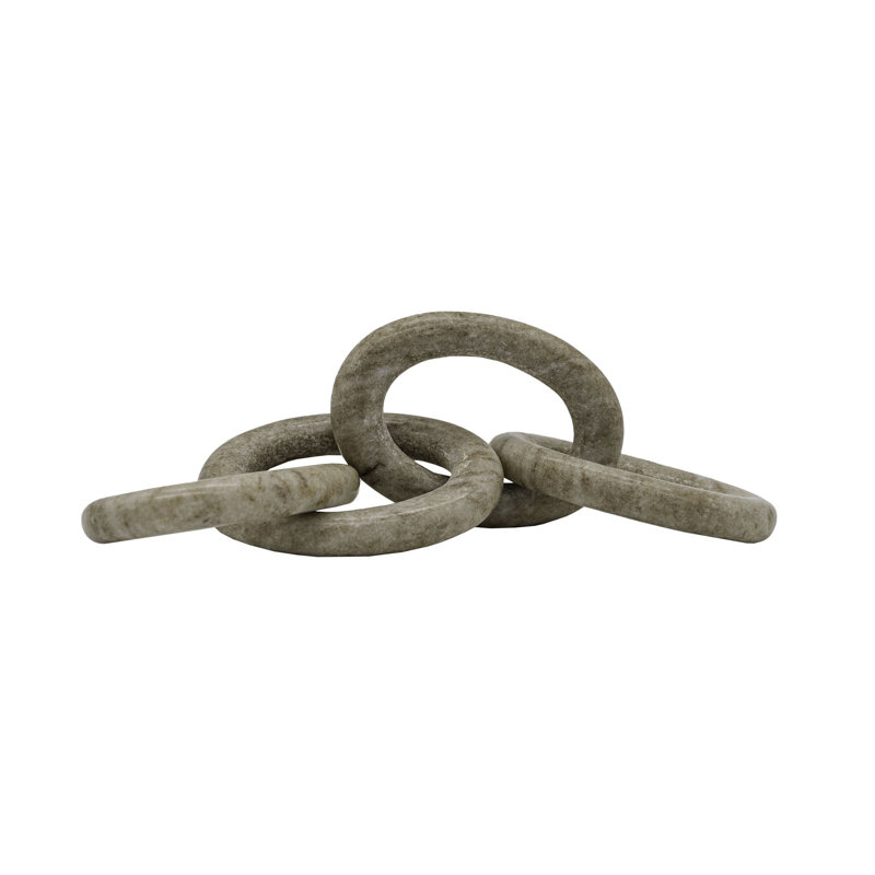 Chaîne décorative en marbre beige Foreside Home & Garden