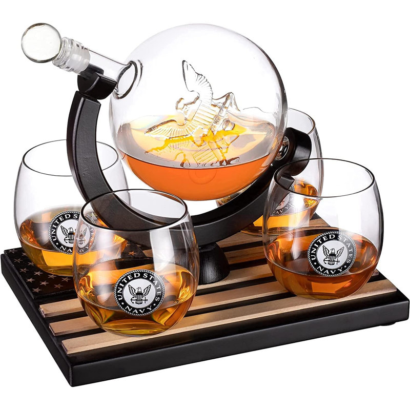 Glass 5 - Piece Wine Decanter Set