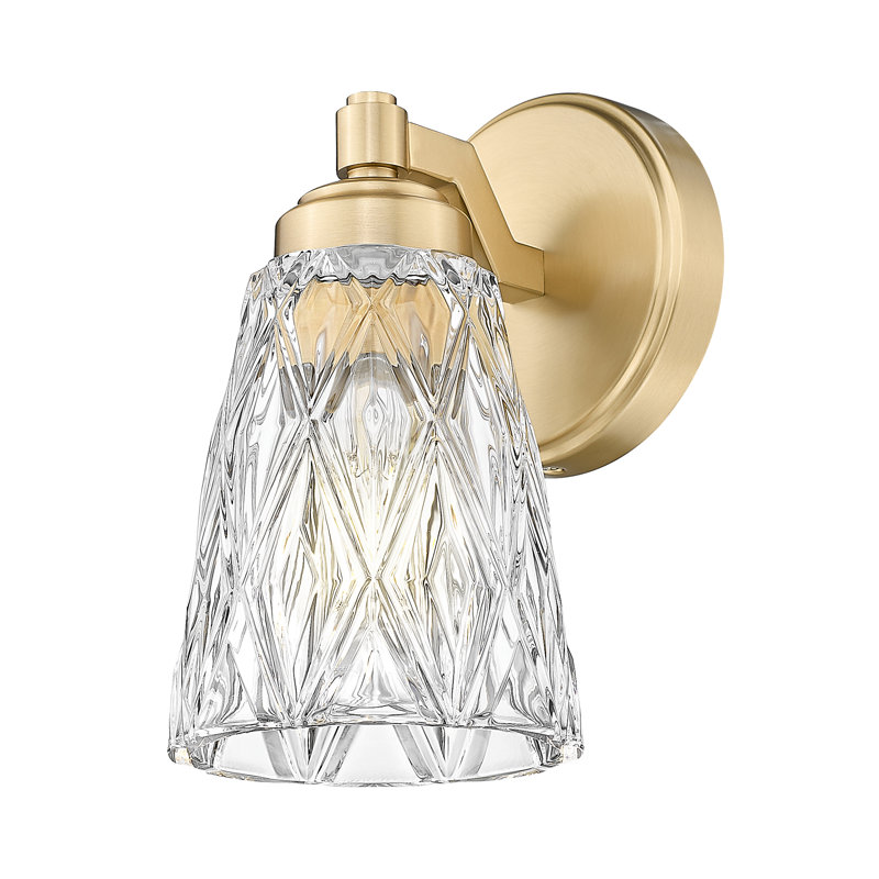 Jordynn 9 inch Modern Gold 1 Light Wall Sconce, Modern Gold