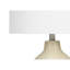 Lighting, 24 po, lampe de table, béton beige, abat-jour ivoire / crème, contemporain-397678893
