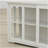 Kitchen Storage Rack Glass Door Cabinet - White-1727010897