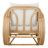 Aimara Rattan Upholstered Accent Armchair