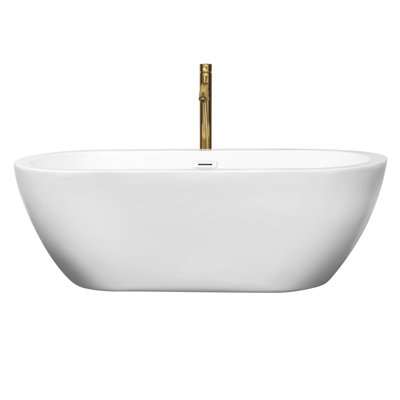 Soho 68'' x 31'' Soaking Acrylic Bathtub with Faucet
