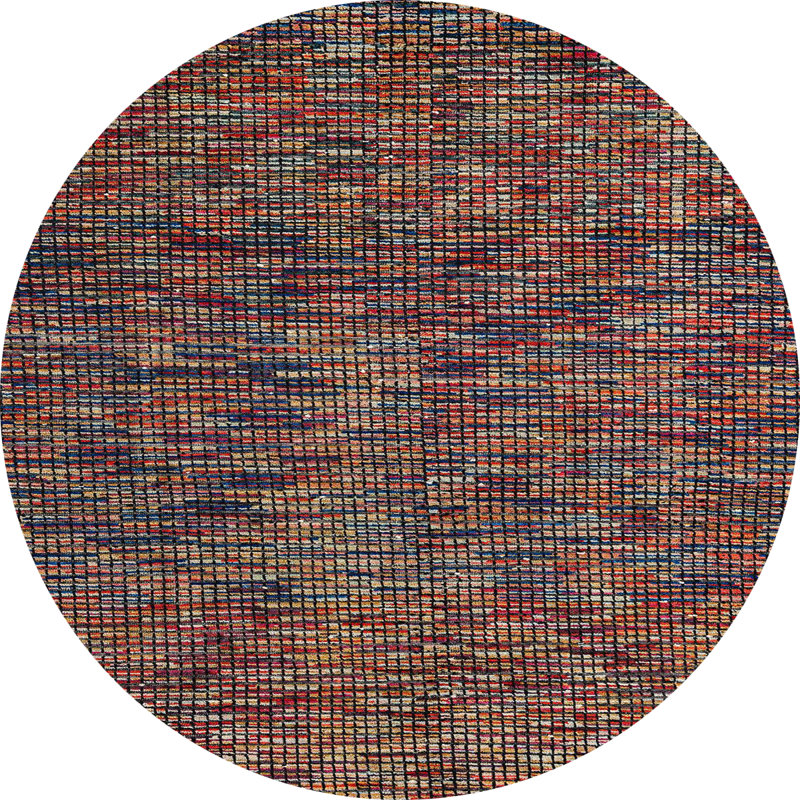 Abstract Indoor Rug, Round 7'