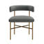 Fauteuil d'appoint en velours-164394747