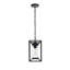 Luminaire suspendu d'extérieur noir Moneta 7 pouces
