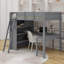 Full Size Loft Bed With Desk-107129673