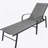 2 Pieces Set Outdoor Patio Swimming Pool Lounge Gray Color With Pillow-1933776046